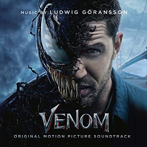 Vinyl cover art showing Eddie Brock half-transformed into the black alien creature Venom.