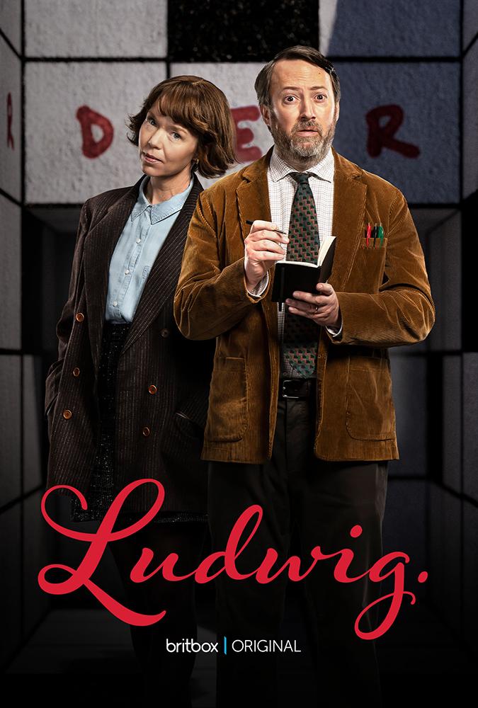 DVD cover for "Ludwig" featuring two actors in front of a window.