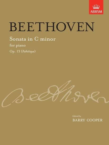 Beethoven Sonata in C minor Op. 13 sheet music cover with ABRSM logo.