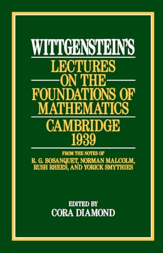 Book cover: “Wittgenstein’s Lectures on the Foundations of Mathematics,” 1939.