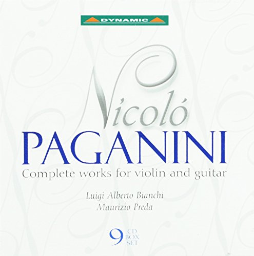 CD cover for Paganini’s violin/guitar works by Luigi Alberto Bianchi.