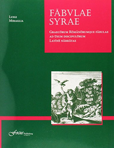 Red book cover with Latin title "Fabulae Syrae" and classical illustration.