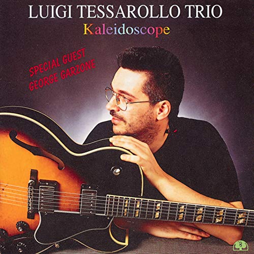 Luigi Tessarollo with a guitar, album cover for “Kaleidoscope.”
