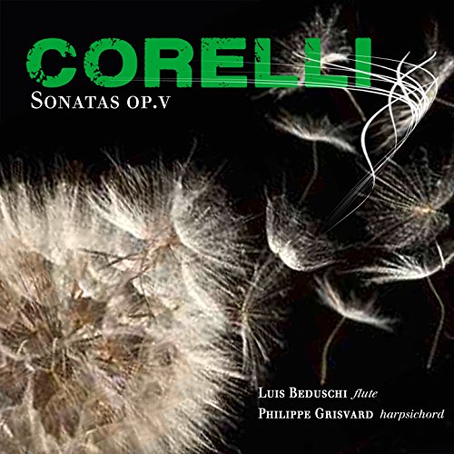CD cover for Corelli sonatas featuring dandelion seed heads.