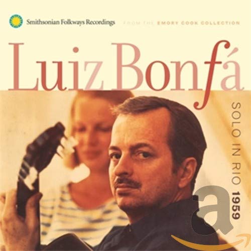 Luiz Bonfá album cover, portrait of a man with a guitar.
