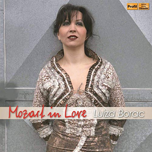 CD cover featuring pianist Luiza Borac in ornate, patterned clothing.