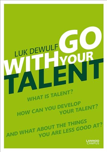 Book cover: "Go With Your Talent" by Luk Dewulf, green background.