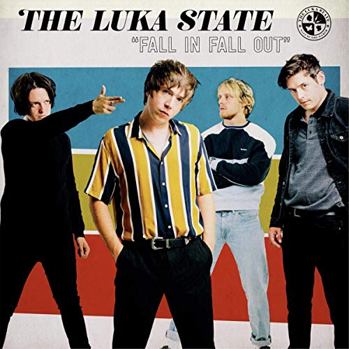 Album cover for The Luka State’s “Fall In Fall Out” featuring four men.