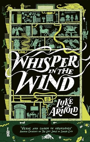 Book cover with yellow and green illustrations on a black background and white text.