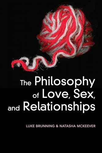 Book cover with tangled red and white yarn, title “The Philosophy of Love…”