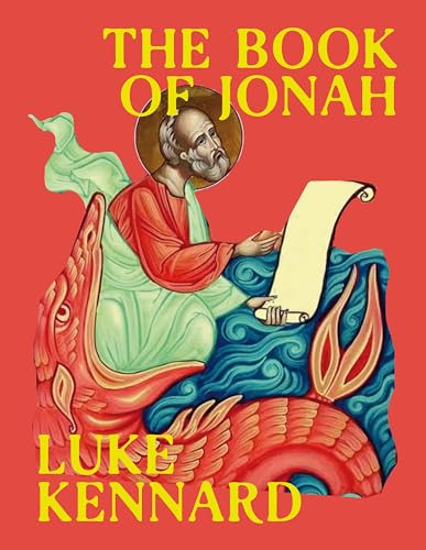 Book cover depicting Jonah emerging from a large, red fish with a scroll.