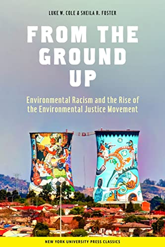Book cover with painted cooling towers over a town, title: "From the Ground Up".