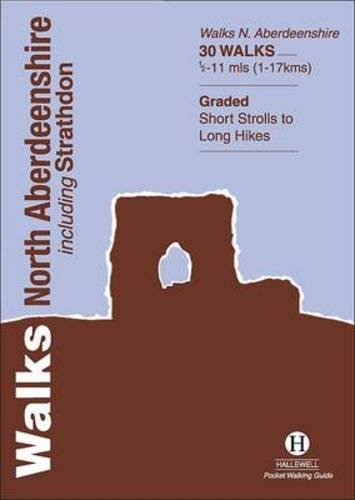 Map of North Aberdeenshire walking routes in a compact pocket-sized booklet or guide.