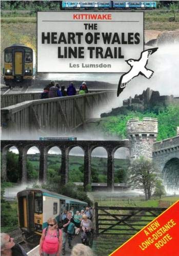 Book cover: train, hikers, and Welsh landscape along a railway line.