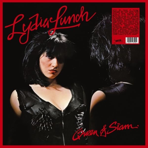 Lydia Lunch album cover featuring a portrait of the artist against a black background.