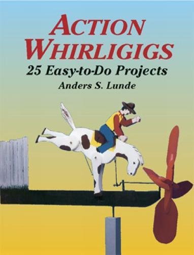 Book cover featuring a painted whirligig of a cowboy on a bucking horse.