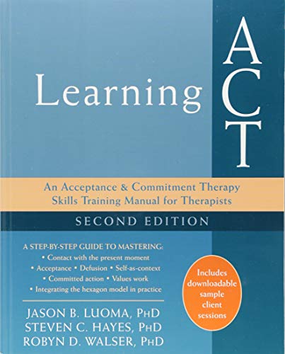 Book cover: "Learning ACT," a therapy skills-training manual, second edition.
