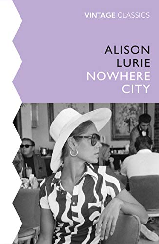 Book cover: "The Nowhere City" with a black and white photograph of a woman.