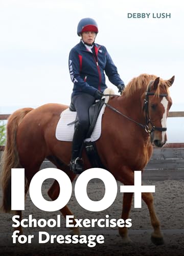Horse and rider on cover of dressage exercise book.
