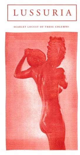 Red-toned album cover featuring a classical statue of a woman against a textured background.