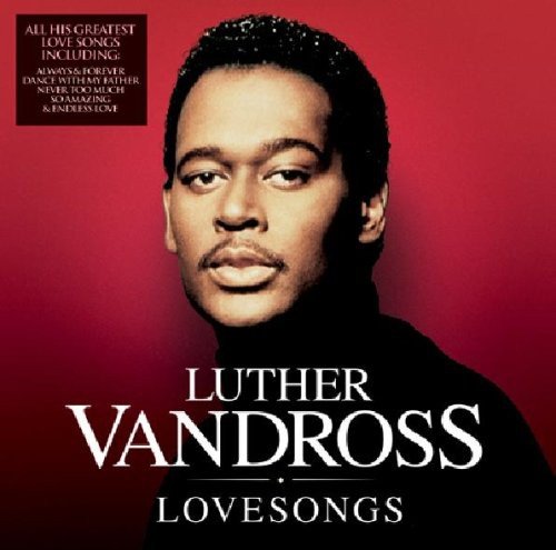 Luther Vandross album cover, portrait with red background and text.