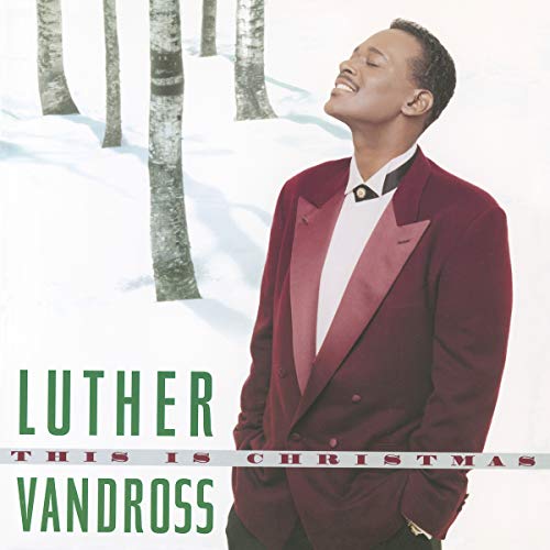 Luther Vandross album cover with snowy trees and red jacket.