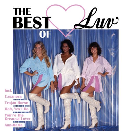 CD cover for “The Best of Luv” featuring three women in white boots.