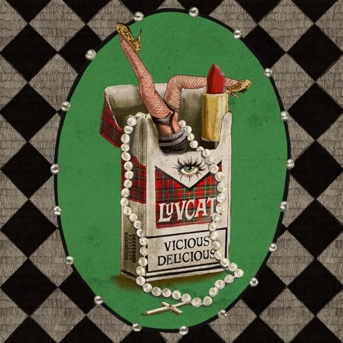 CD cover: legs in stockings, lipstick, and a cigarette pack design.