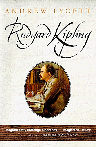 Book cover featuring a portrait of Rudyard Kipling and handwritten text.