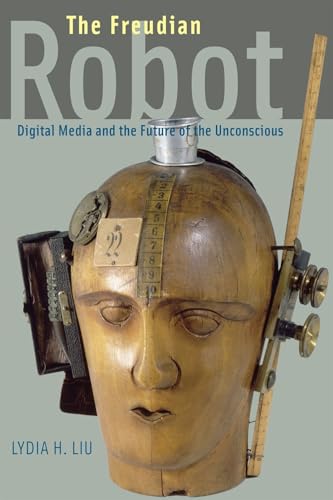 Book cover featuring a vintage, mechanical human head with attached devices.