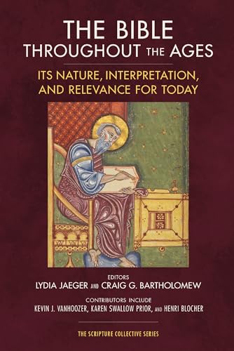 Book cover: "The Bible Throughout the Ages" with medieval illustration.