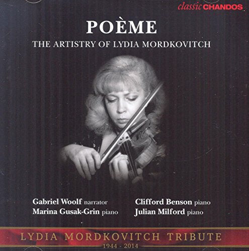 CD cover featuring violinist Lydia Mordkovitch in a portrait.