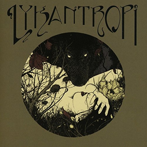 CD cover: Wolf face over a pale figure in a dark, branching forest.