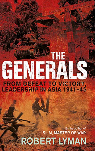 Book cover: "The Generals," depicting wartime scenes and soldiers in Asia.