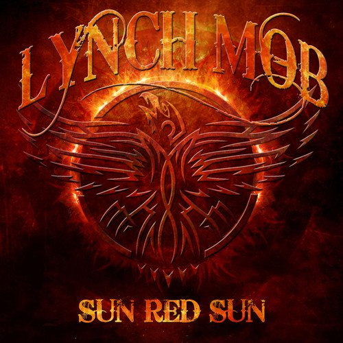 Lynch Mob album cover: red and black design with band name and sun.