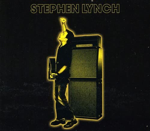 Stephen Lynch album cover: man with balloons beside a large amplifier.