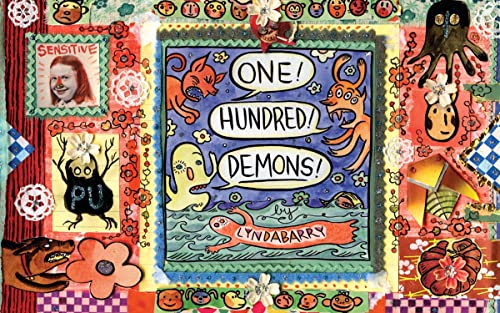 Collage-style book cover with colorful, whimsical monster illustrations and portraits.