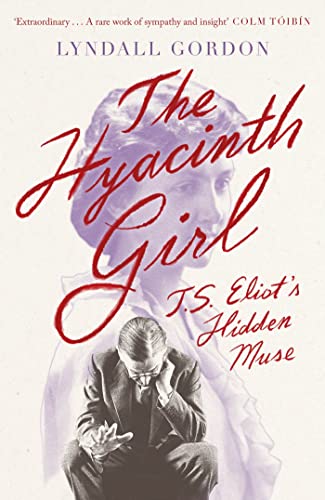 Book cover: "The Hyacinth Girl" with a portrait of a woman and man.