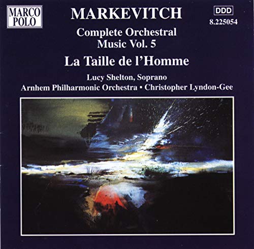CD cover for Markevitch’s “La Taille de l'Homme” with abstract painting.