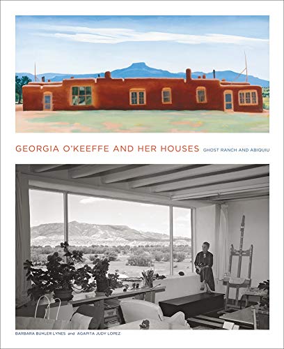 Book cover featuring Georgia O'Keeffe’s New Mexico houses and studio interior.