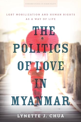 Book cover with title, author, and image of person with red umbrella.