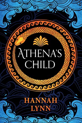 Book cover: "Athena's Child" with a snake coiled around a central emblem.