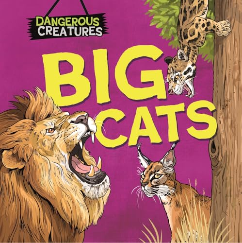 Book cover featuring illustrations of a lion, leopard, and bobcat.