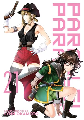 Manga cover featuring two young women, one with a pistol, number "21".