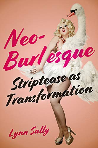 Book cover featuring a performer in feathered attire resembling a swan.