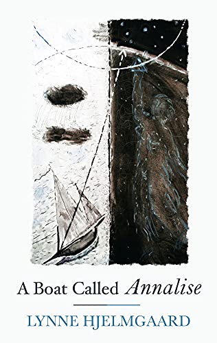 Book cover: sailboat on white sea, figure in dark starry sky.