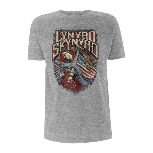 Grey t-shirt with Lynyrd Skynyrd "Sweet Home Alabama" graphic and eagle.