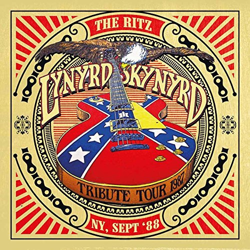 Lynyrd Skynyrd album cover featuring an eagle, guitar, and Confederate flag.