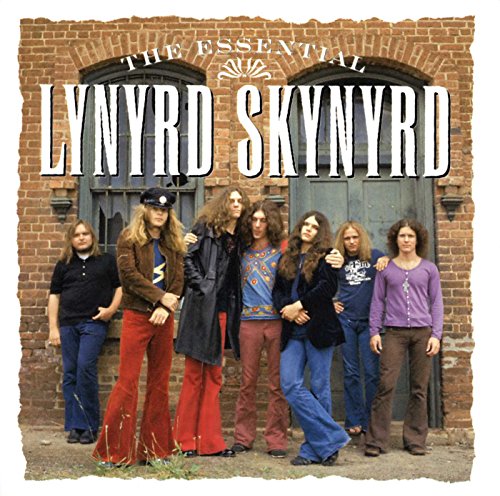 Lynyrd Skynyrd album cover featuring a band photo in front of a building.