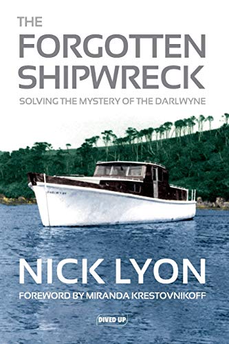 Book cover featuring a small white boat on dark blue water.
